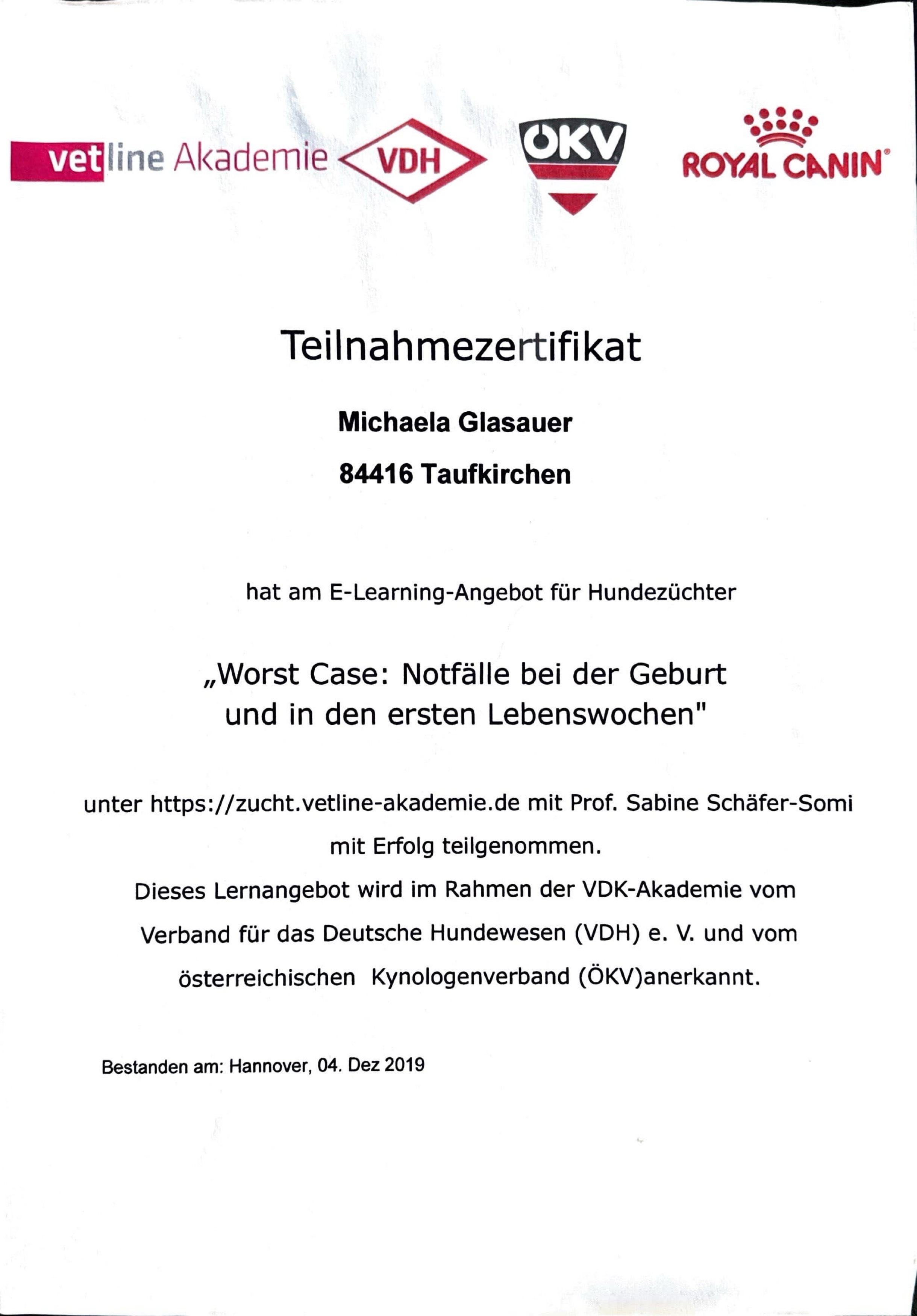 Notfälle bei der Geburt und in den ersten Lebenswochen, 2019